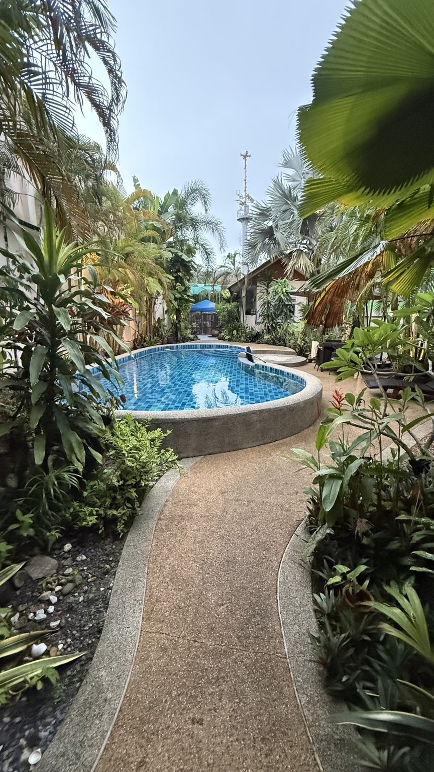 Tropical garden and pool at Khaolak 2K Pool Villa