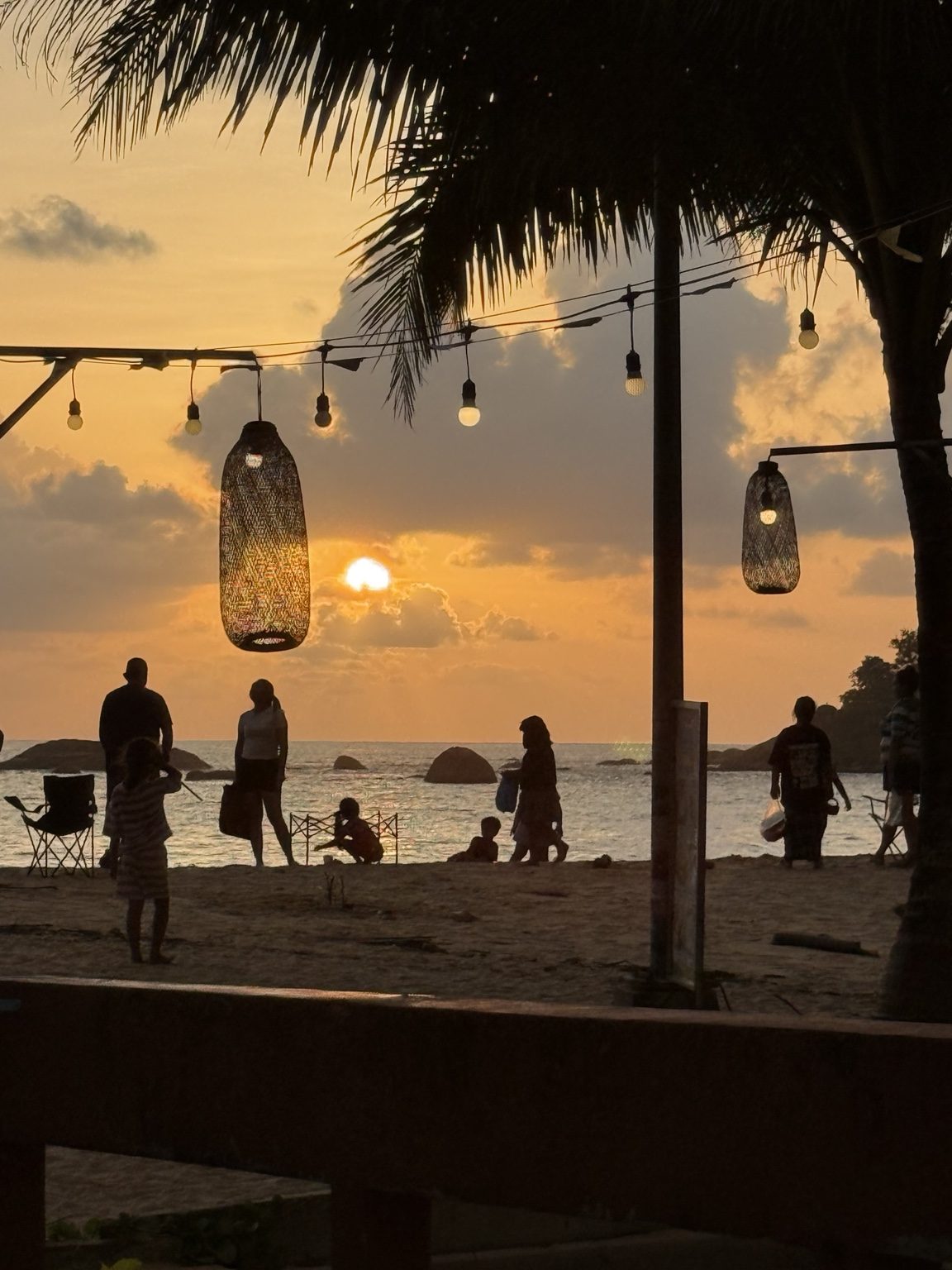 Beach sunset atmosphere in Khao Lak